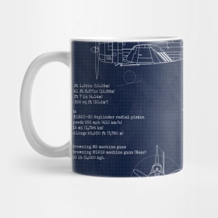 Douglas SBD Dauntless Blueprint Mug